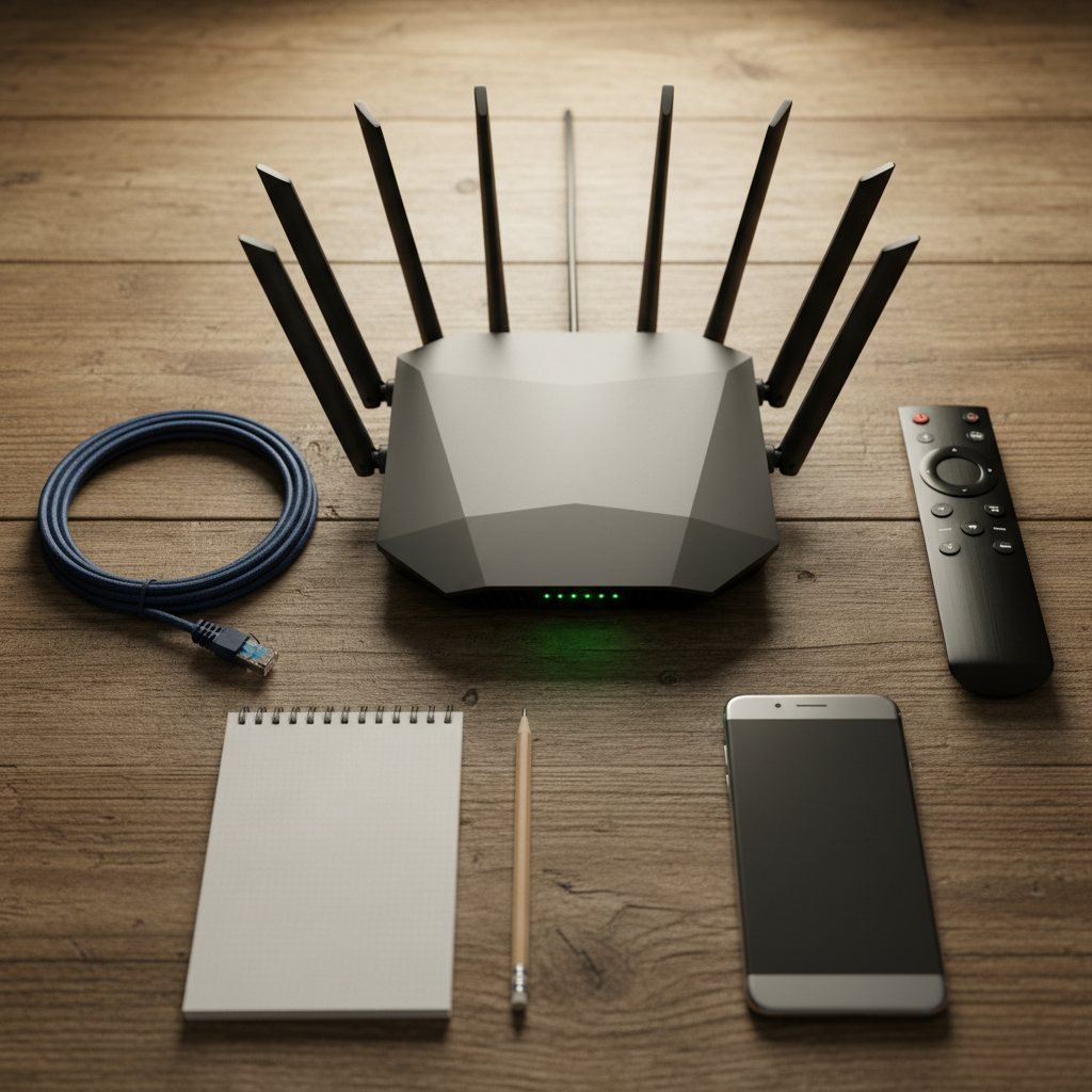 Router and devices set up to optimize NBA live stream quality at home