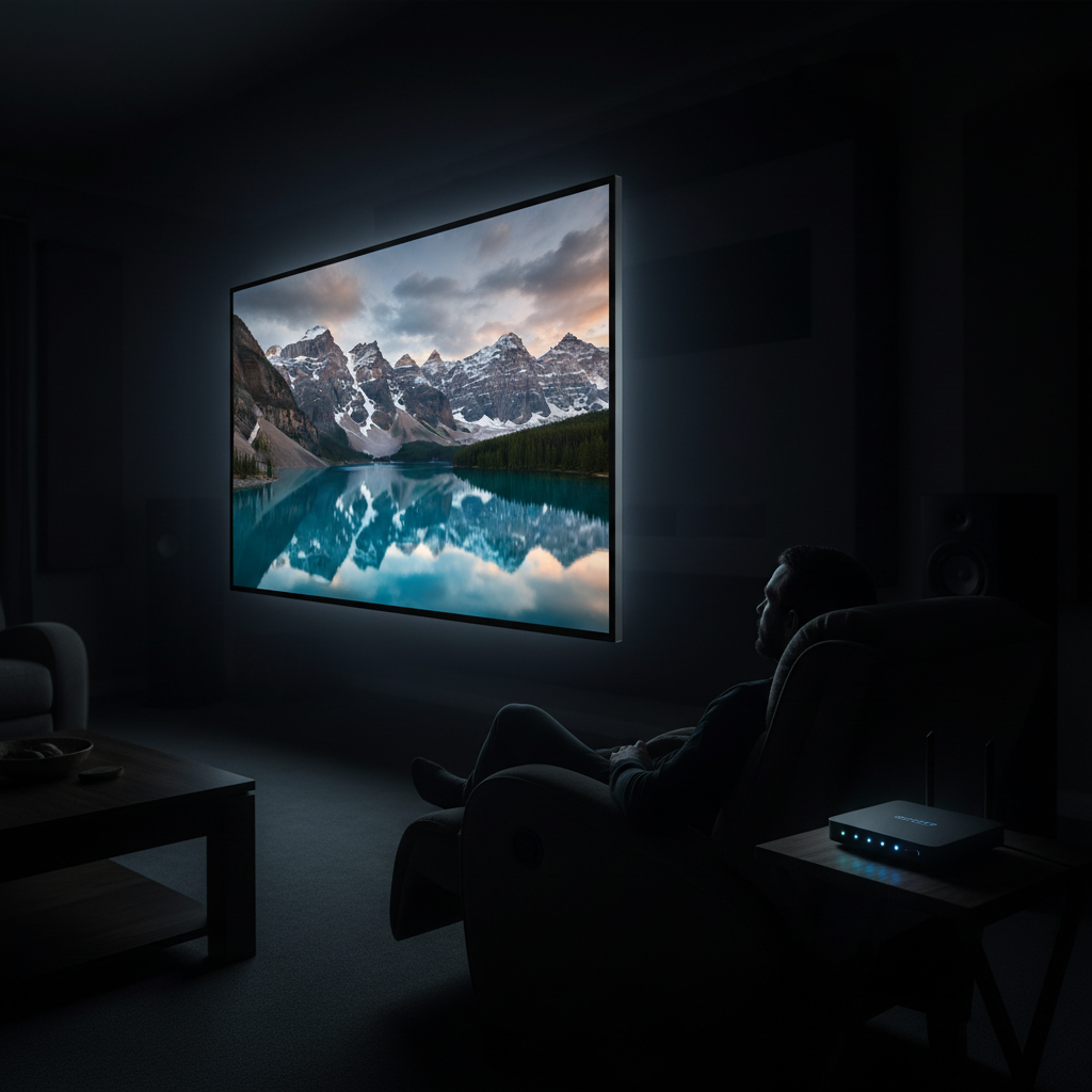 Crystal clear 4K streaming quality on smart TV with reliable IPTV uptime