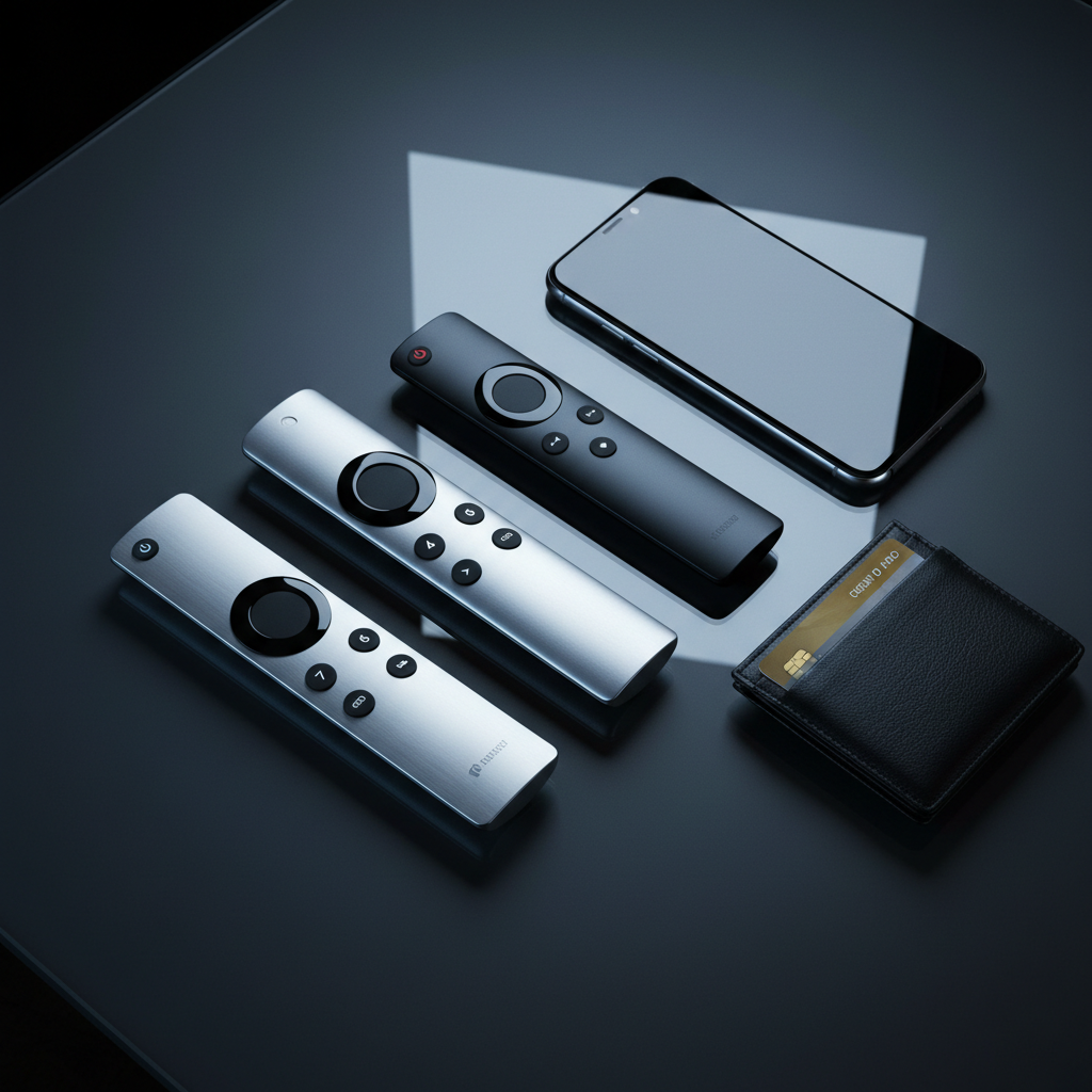 Remote controls and wallet representing the cost of streaming service subscriptions.